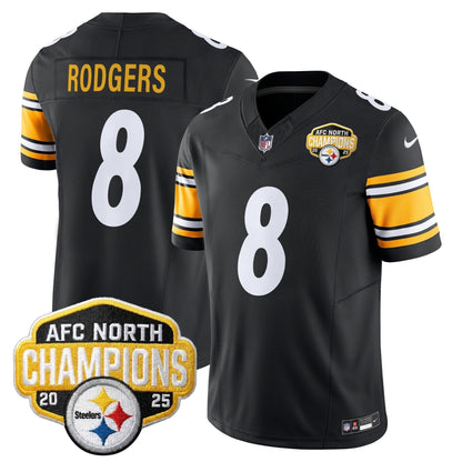 Men's Pittsburgh Steelers 2025 AFC North Division Champions Vapor Limited Jersey - All Stitched