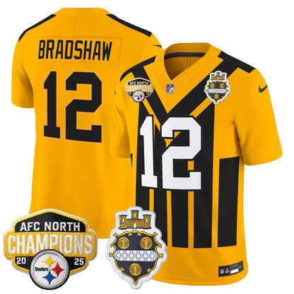 Men's Pittsburgh Steelers 2025 AFC North Division Champions Vapor Limited Jersey - All Stitched