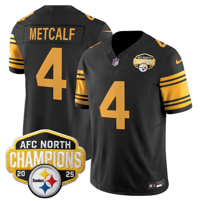 Men's Pittsburgh Steelers 2025 AFC North Division Champions Vapor Limited Jersey - All Stitched