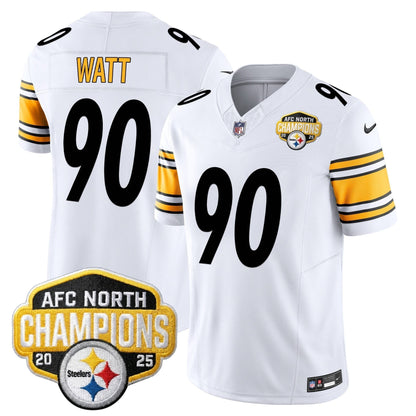 Men's Pittsburgh Steelers 2025 AFC North Division Champions Vapor Limited Jersey - All Stitched