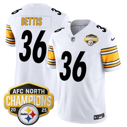 Men's Pittsburgh Steelers 2025 AFC North Division Champions Vapor Limited Jersey - All Stitched