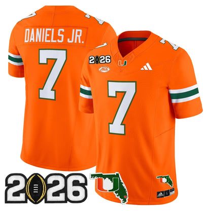 Miami Hurricanes 2026 CFP Final & Florida Patch Vapor Limited Jersey - All Stitched