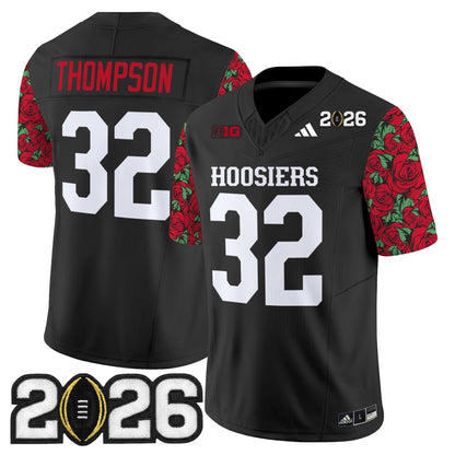 Men's Indiana Hoosiers 2026 CFP Final Patch Vapor Limited Jersey - Rose Bowl Style - Stitched