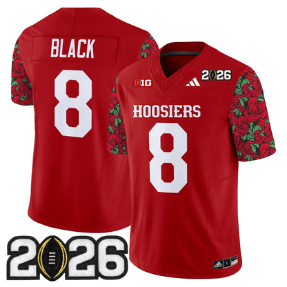 Men's Indiana Hoosiers 2026 CFP Final Patch Vapor Limited Jersey - Rose Bowl Style - Stitched