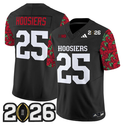 Men's Indiana Hoosiers 2026 CFP Final Patch Vapor Limited Jersey - Rose Bowl Style - Stitched