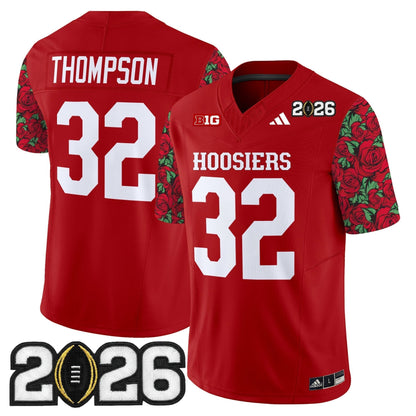 Men's Indiana Hoosiers 2026 CFP Final Patch Vapor Limited Jersey - Rose Bowl Style - Stitched