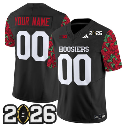 Indiana Hoosiers 2026 CFP Final Patch Vapor Limited Custom Jersey - Rose Bowl Style - Stitched