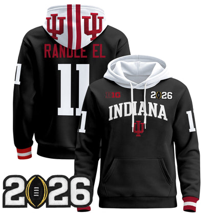 Men's Indiana Hoosiers 2026 CFP Final Patch Premium Pullover Hoodie - All Stitched