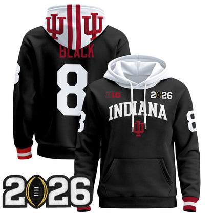 Men's Indiana Hoosiers 2026 CFP Final Patch Premium Pullover Hoodie - All Stitched