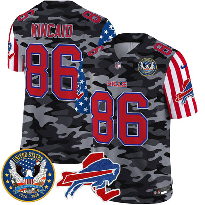 Men's Buffalo Bills "America250 Edition" Style Vapor Limited Jersey - All Stitched