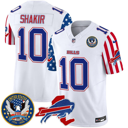 Men's Buffalo Bills "America250 Edition" Style Vapor Limited Jersey - All Stitched