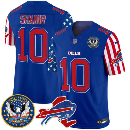 Men's Buffalo Bills "America250 Edition" Style Vapor Limited Jersey - All Stitched