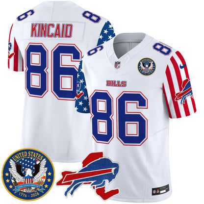 Men's Buffalo Bills "America250 Edition" Style Vapor Limited Jersey - All Stitched