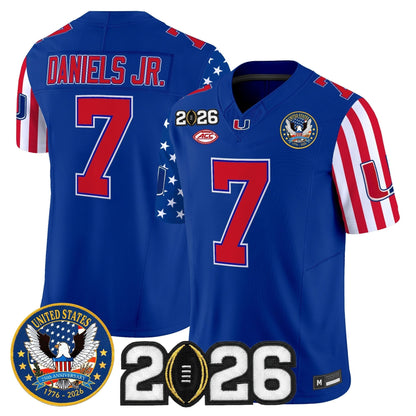 Men's Miami Hurricanes "America250 Edition" Vapor Limited Jersey - 2026 CFP Final Patch - All Stitched