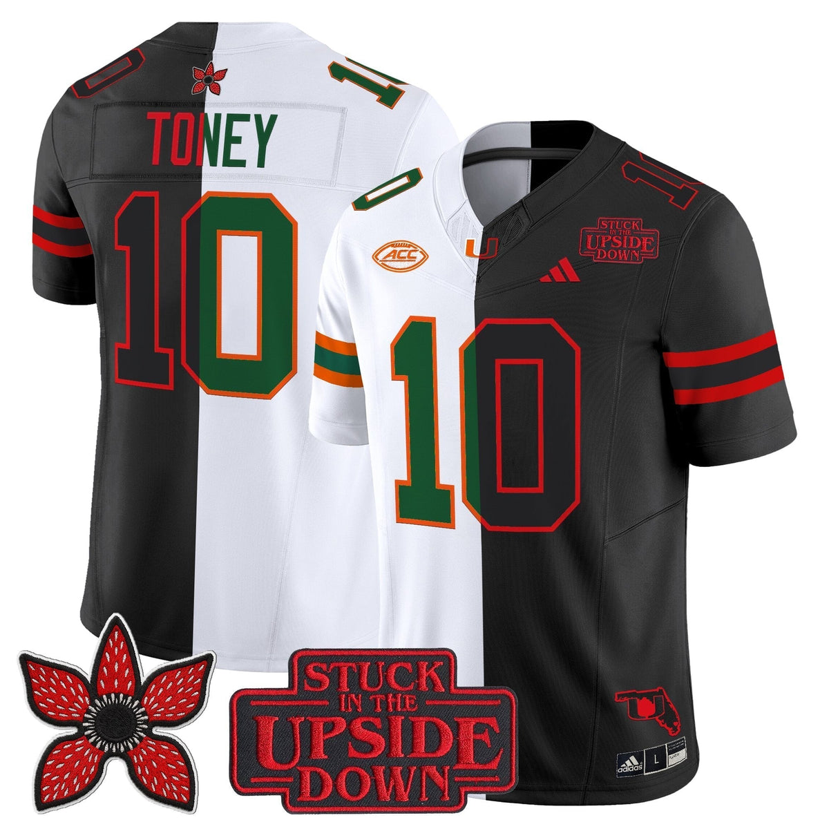 Men's Miami Hurricanes 'Upside Down Edition' Vapor Limited Jersey - All Stitched