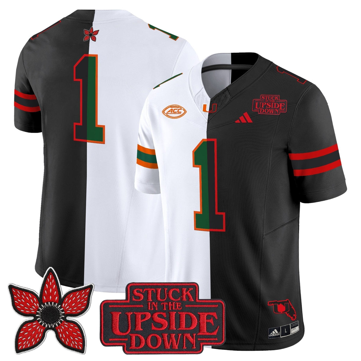 Men's Miami Hurricanes 'Upside Down Edition' Vapor Limited Jersey - All Stitched