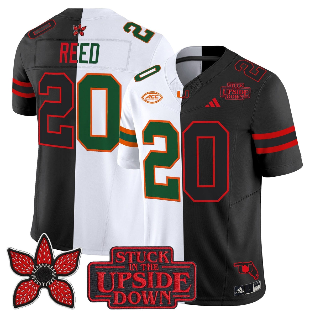 Men's Miami Hurricanes 'Upside Down Edition' Vapor Limited Jersey - All Stitched