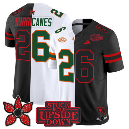 Men's Miami Hurricanes 'Upside Down Edition' Vapor Limited Jersey - All Stitched