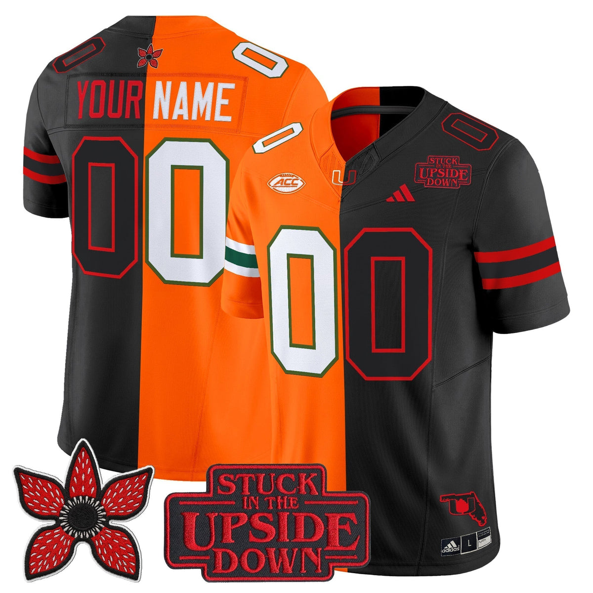 Miami Hurricanes 'Upside Down Edition' Vapor Limited Custom Jersey - All Stitched