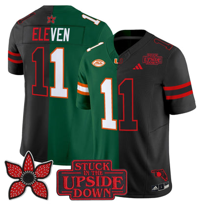 Men's Miami Hurricanes 'Upside Down Edition' Vapor Limited Jersey - All Stitched