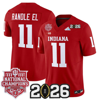 Men's Indiana Hoosiers 2025 National Champions & 2026 CFP Final Patch Vapor Limited Jersey - All Stitched