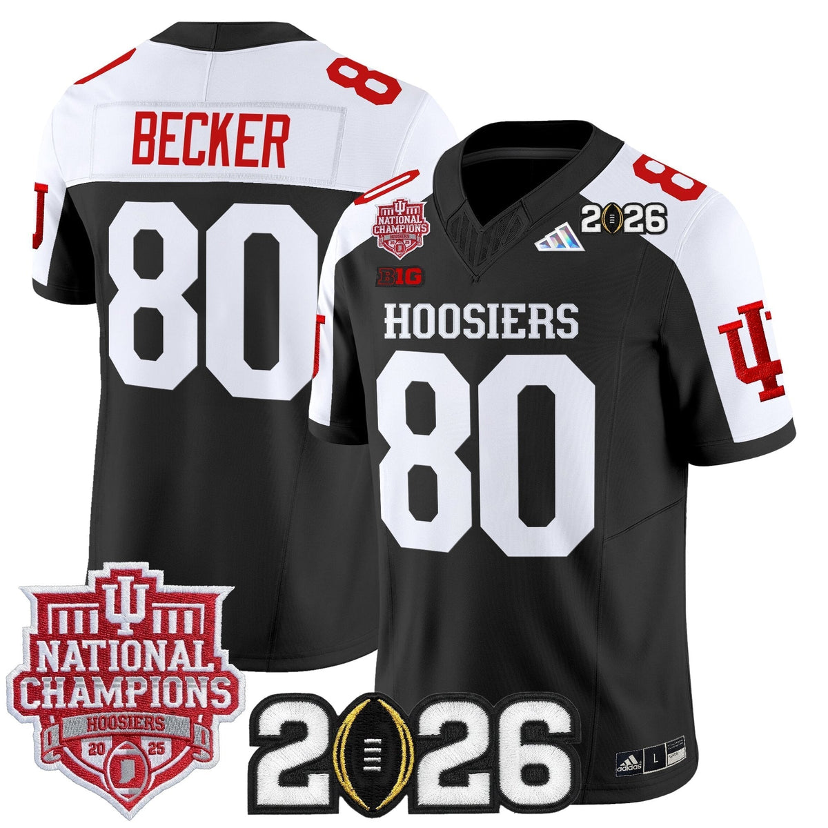 Men's Indiana Hoosiers 2025 National Champions & 2026 CFP Final Patch Vapor Limited Jersey - All Stitched