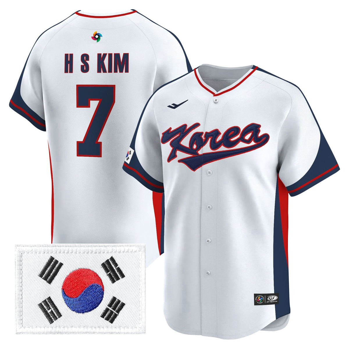 Men's Team Korea 2026 World Baseball Classic Vapor Premier Jersey - All Stitched
