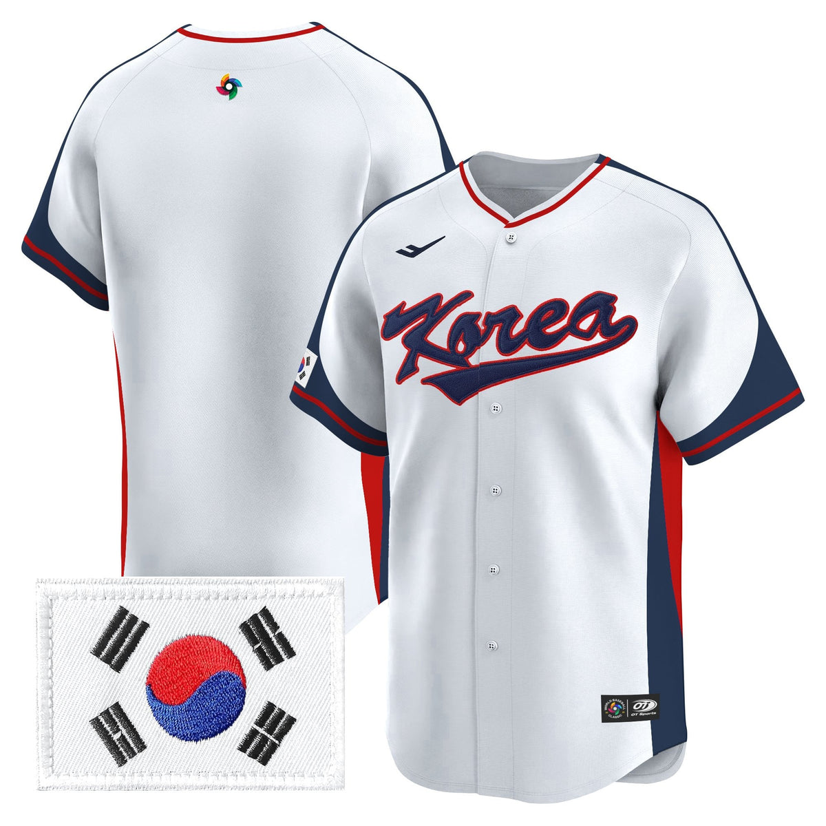 Men's Team Korea 2026 World Baseball Classic Vapor Premier Jersey - All Stitched
