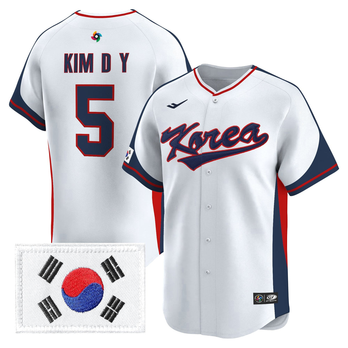 Men's Team Korea 2026 World Baseball Classic Vapor Premier Jersey - All Stitched