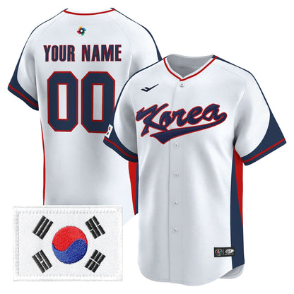 Team Korea 2026 World Baseball Classic Vapor Premier Custom Jersey - All Stitched