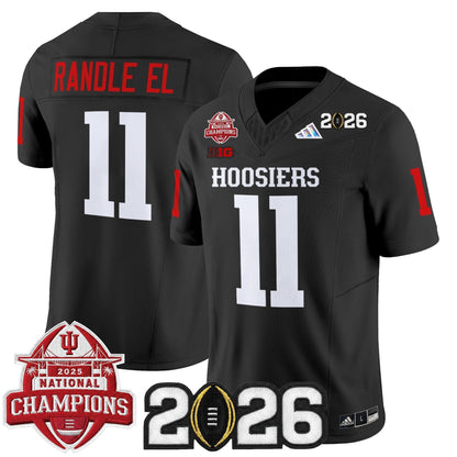 Men's Indiana Hoosiers 2025 National Champions & 2026 CFP Final Patch Vapor Limited Jersey V2 - All Stitched