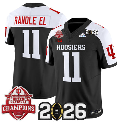 Men's Indiana Hoosiers 2025 National Champions & 2026 CFP Final Patch Vapor Limited Jersey V2 - All Stitched