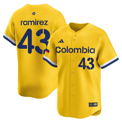 Men's Team Colombia 2026 World Baseball Classic Vapor Premier Jersey - All Stitched