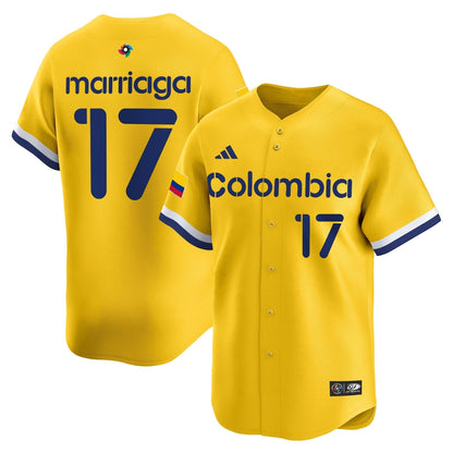 Men's Team Colombia 2026 World Baseball Classic Vapor Premier Jersey - All Stitched
