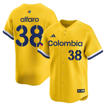 Men's Team Colombia 2026 World Baseball Classic Vapor Premier Jersey - All Stitched