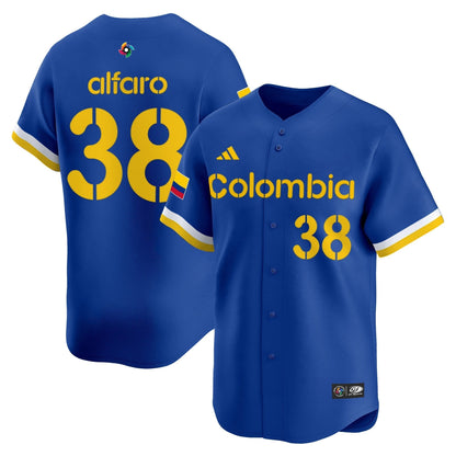 Men's Team Colombia 2026 World Baseball Classic Vapor Premier Jersey - All Stitched