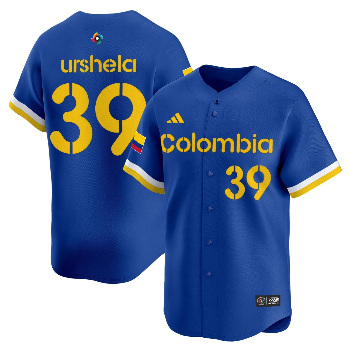 Men's Team Colombia 2026 World Baseball Classic Vapor Premier Jersey - All Stitched