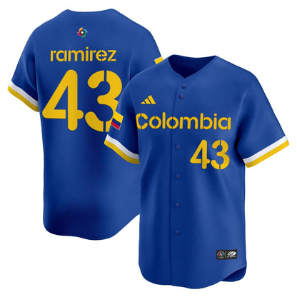 Men's Team Colombia 2026 World Baseball Classic Vapor Premier Jersey - All Stitched