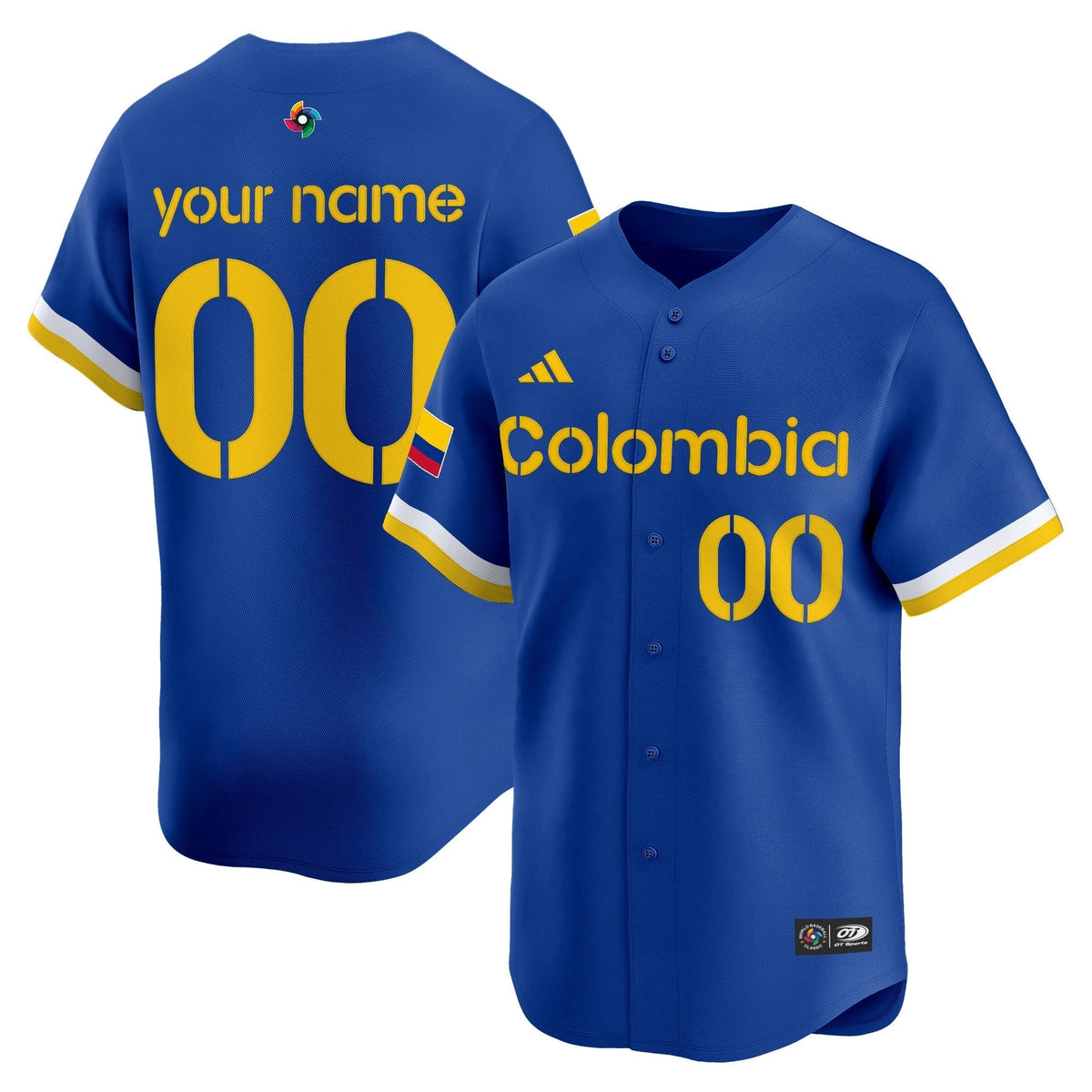 Team Colombia 2026 World Baseball Classic Vapor Premier Custom Jersey - All Stitched