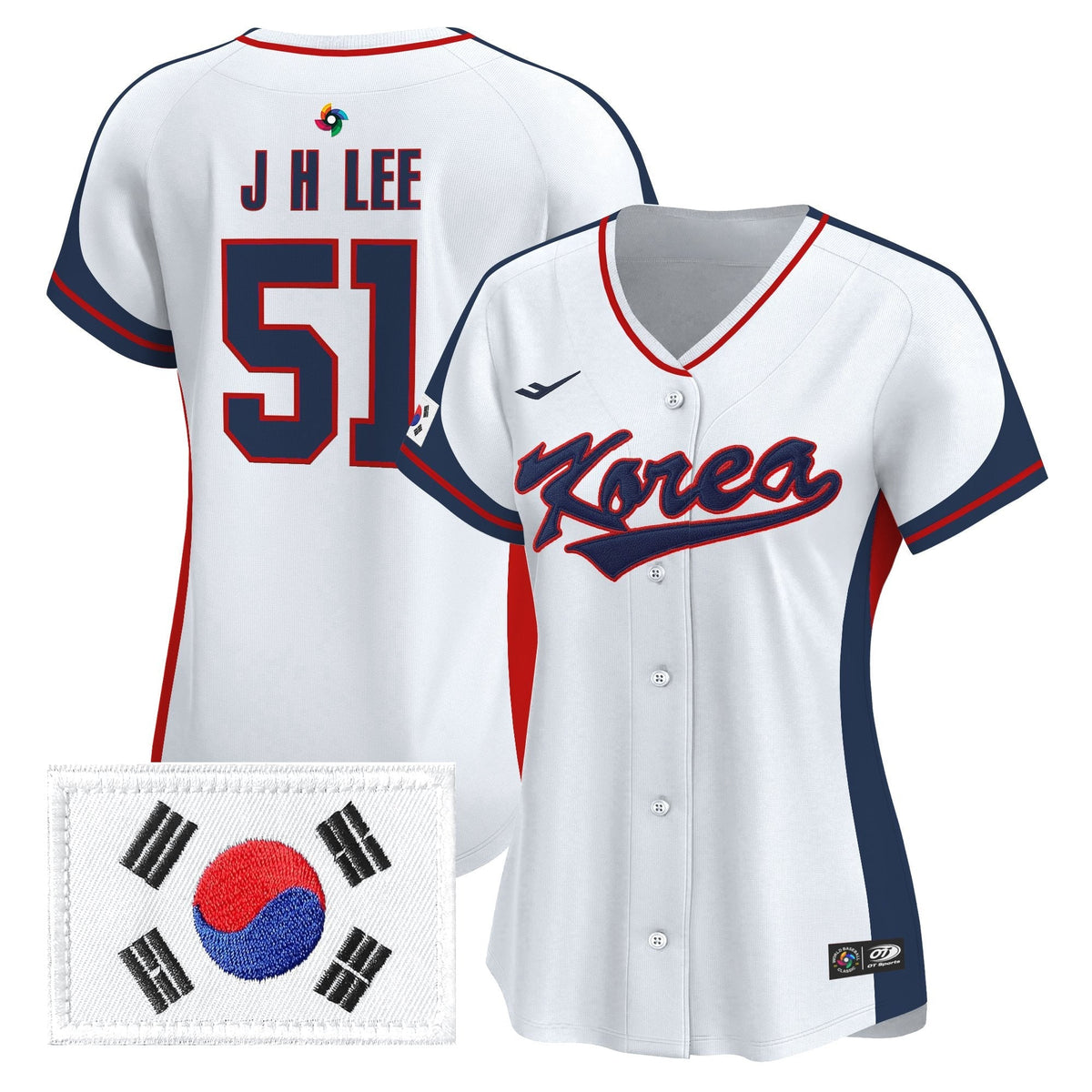 Women's Team Korea 2026 World Baseball Classic Vapor Premier Jersey - All Stitched