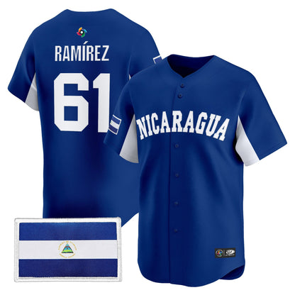 Men's Team Nicaragua 2026 World Baseball Classic Vapor Premier Jersey - All Stitched