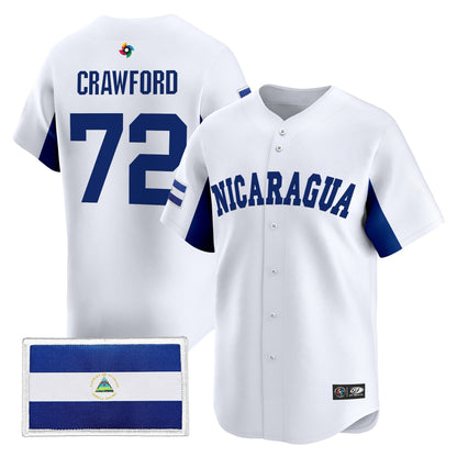 Men's Team Nicaragua 2026 World Baseball Classic Vapor Premier Jersey - All Stitched