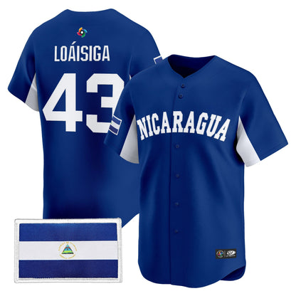 Men's Team Nicaragua 2026 World Baseball Classic Vapor Premier Jersey - All Stitched