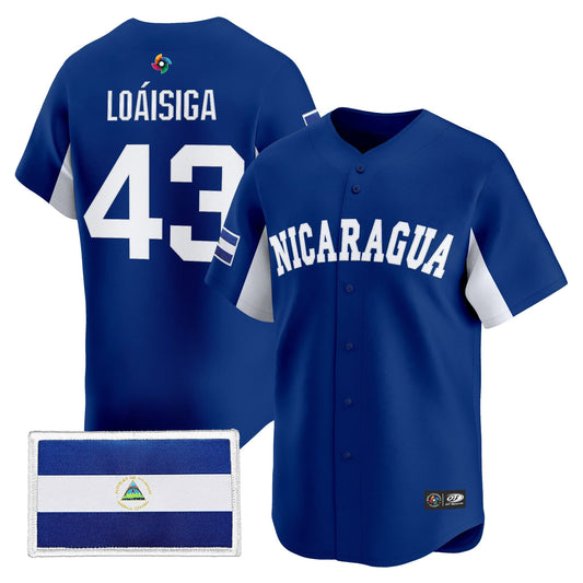 Men's Team Nicaragua 2026 World Baseball Classic Vapor Premier Jersey - All Stitched