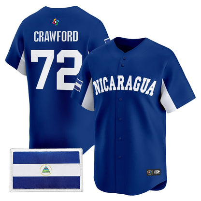 Men's Team Nicaragua 2026 World Baseball Classic Vapor Premier Jersey - All Stitched