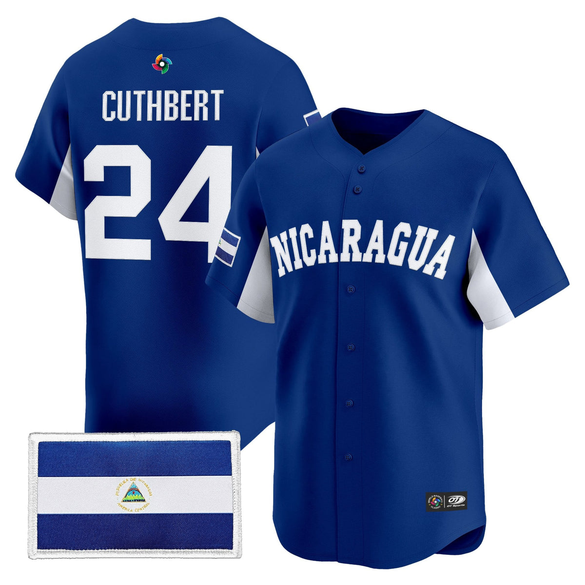 Men's Team Nicaragua 2026 World Baseball Classic Vapor Premier Jersey - All Stitched