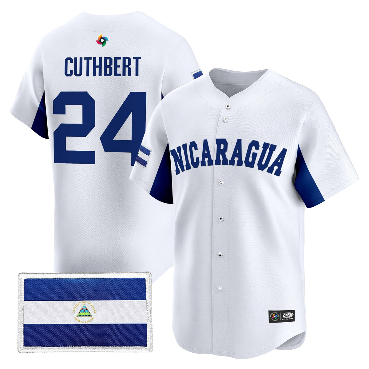 Men's Team Nicaragua 2026 World Baseball Classic Vapor Premier Jersey - All Stitched