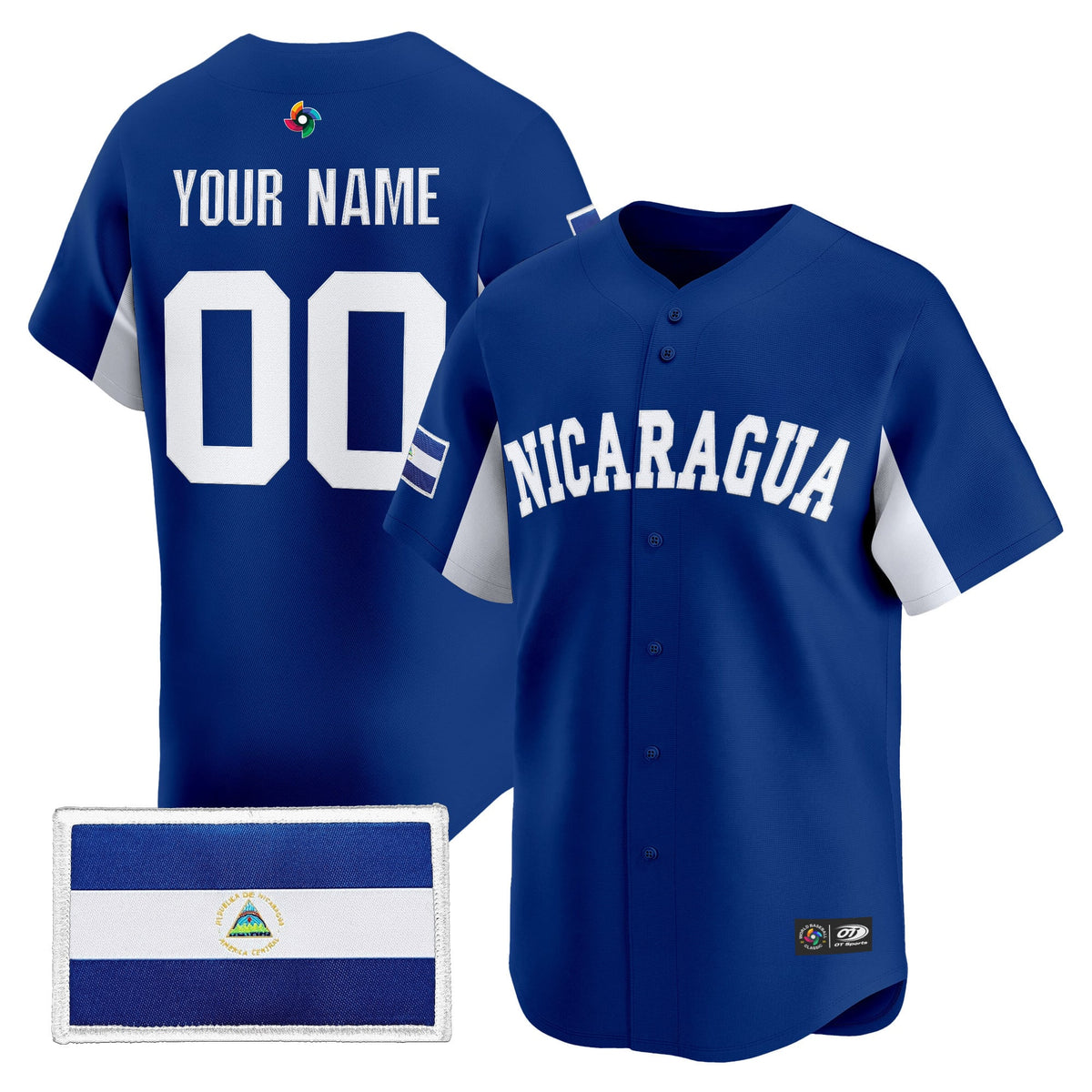 Team Nicaragua 2026 World Baseball Classic Vapor Premier Custom Jersey - All Stitched