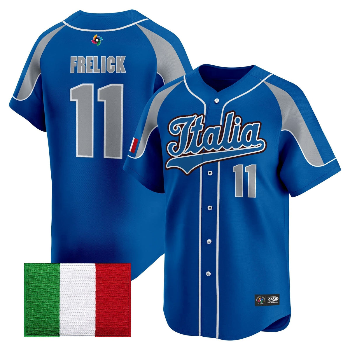 Men's Team Italy 2026 World Baseball Classic Vapor Premier Jersey - All Stitched