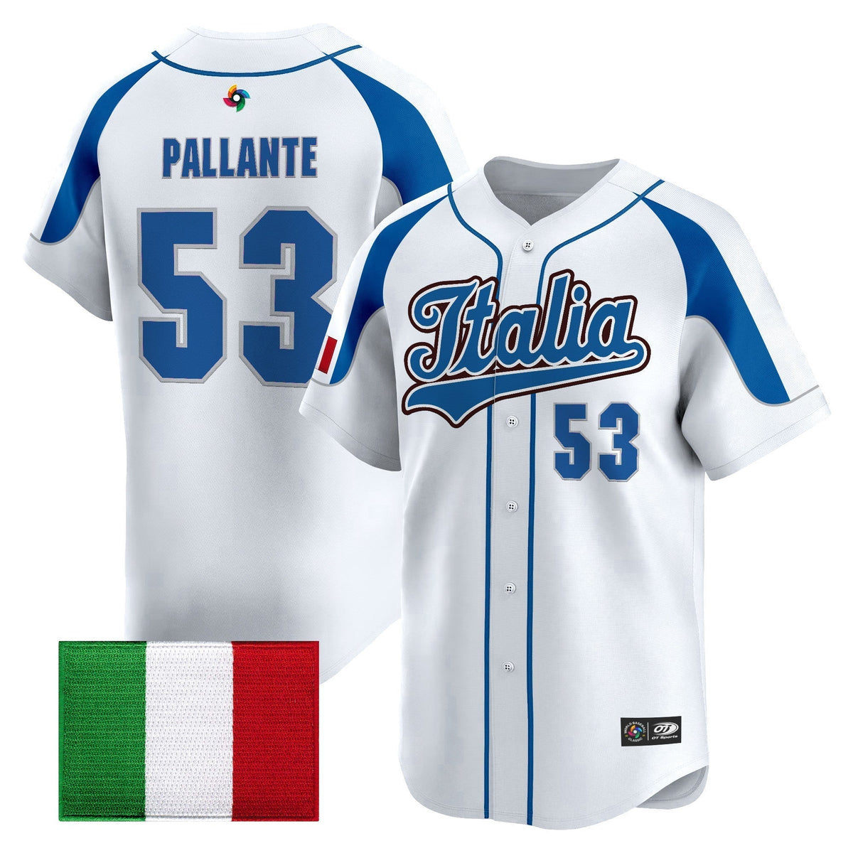 Men's Team Italy 2026 World Baseball Classic Vapor Premier Jersey - All Stitched